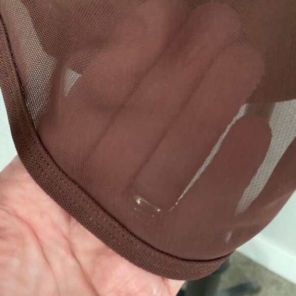 LULULEMON Sheer Mesh Brown 105F Singlet Tank Top Small - Picture 9 of 9
